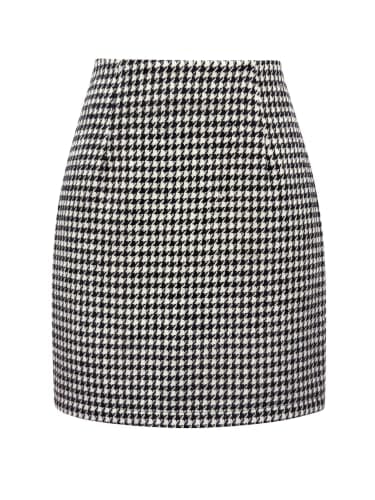 ANRABESS Women's Tartan Plaid Skirt Fall Bodycon Pencil Mini Skirts | High Waist Soft Fannel Comfy Plaid Side Zipper,Dressy Casual Office Daily Wear 2026 Business Work Fall Winter Trendy Outfits