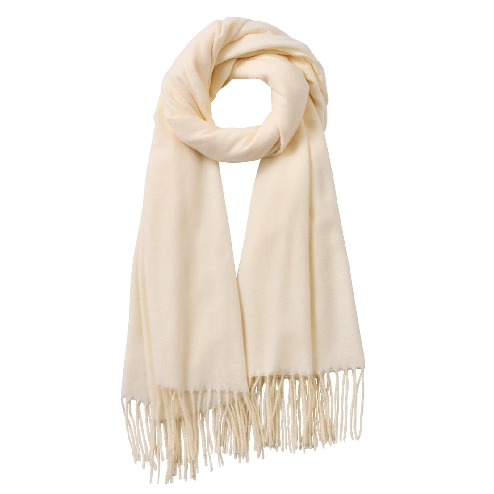 fauson Winter Scarf for Women - Soft Shawl Wraps Winter Scarves with Tassel