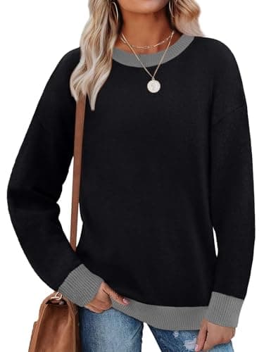 MixShe Womens Sweaters 2026 Fall Fashion Crewneck Tunic Tops