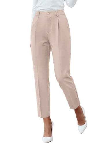 BTFBM Dress Pants Women Work Business Office Ankle Trousers Pockets — image 1