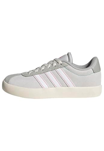 Adidas Unisex-Kids VL Court 3.0, Dash Grey/White/Lime Burst, 12