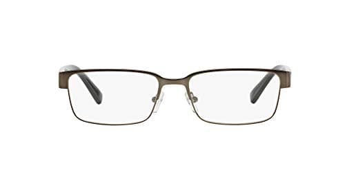 Armani Exchange A|X Mens AX1017 Rectangular Prescription Eyewear Frames, Gunmetal/Demo Lens, 54 mm