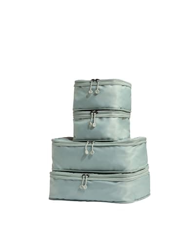 ANTLER - Compression Packing Cubes for Travel, Luggage Organiser for Suitcases or Bags, Travel Accessories, Set of 4, Mist Blue