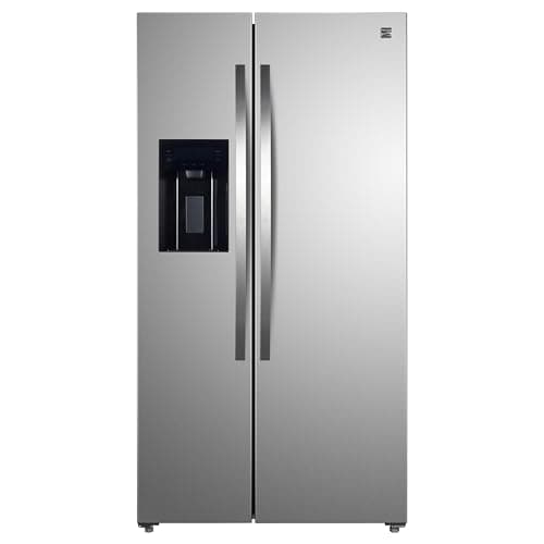 Kenmore 36" Side-by-Side Refrigerator with Freezer - Accela Chill, Water & Ice Dispenser, Adjustable Glass Shelves, ENERGY STAR Certified, 20 cu. ft. Capacity - Fingerprint Resistant Stainless Steel