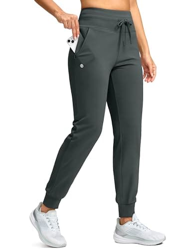G Gradual Women's 28"/30"/32" Fleece Lined Pants Winter Thermal Joggers — image 1