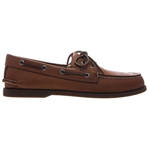 Sperry Men's Authentic Original Leather Boat Shoe, Sahara Tan, 9.5