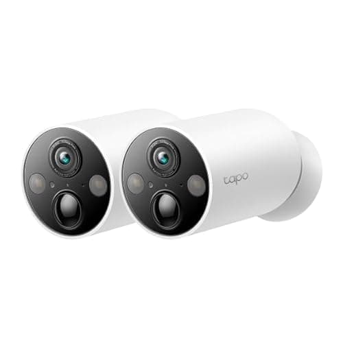Tapo MagCam 2K+ - 2025 Wirecutter Best Outdoor Security Camera & PCMag Editors' Choice, Wireless Battery Power, Magnetic Mount, Subscription-Free SD Storage or Cloud, Person/Vehicle Detection, 2-Pack
