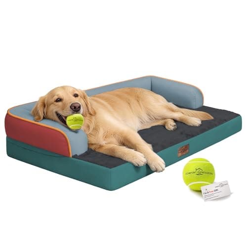 Comfort Expression Memory Foam Dog Bed Large Sized Dogs - XL Waterproof Orthopedic Pet Bed for Big Dog with Washable Removable Cover Non-Slip Pet Sofa Couch, 42 x 30 — image 1