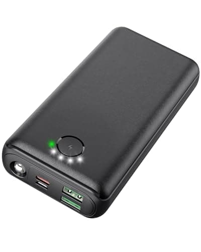 DAOLOT Portable Charger Power Bank 30000mAh USB C 22.5W Fast Charging External Battery Pack PD QC4.0 with Flashlight 3 Outputs & 2 Inputs Battery Bank for iPhone Samsung Galaxy iPad etc (Black)