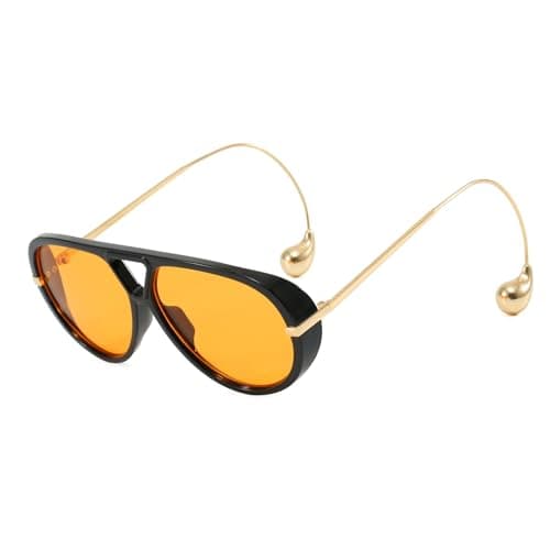 BOBUXLIIN Oversized Retro Large Aviator Sunglasses for Women Tangle Free UV400 Protection Metal Trendy Frame Shades 2026 — image 1