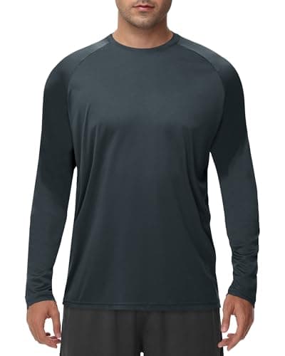 Long Sleeve Shirts for Men - Quick Dry Moisture Wicking UV UPF Sun Protection T-Shirts for Fishing Workout Swim — image 1