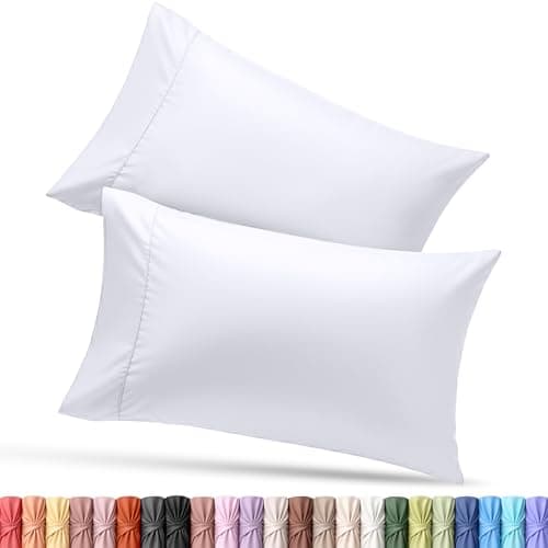 Utopia Bedding King Pillow Cases - 2 Pack - Envelope Closure - Soft Brushed Microfiber Fabric - Shrinkage and Fade Resistant Pillow Covers King Size 20 X 40 Inches (King, White) — image 1