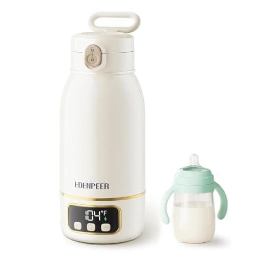 Portable Bottle Warmer for Travel, Fast Baby Bottle Warmer Portable with Precise Temperature Control, 17 OZ Portable Milk Warmer for All-Day Needs, Bottle Warmer On The Go for Breast Milk & Water