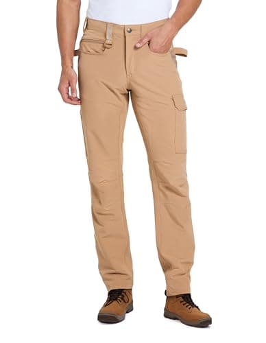 DURAWERK Men's 4-Way Stretch Cargo Pants, Work Pants, Durable Tactical Pants, Lightweight EDC Hiking Pants for Outdoor — image 1