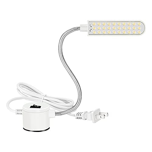 Amazing power Sewing Machine Light LED Flexible Gooseneck Work Lamp with Magnetic Mount Base for Workbench Lathe Drill Press — image 1