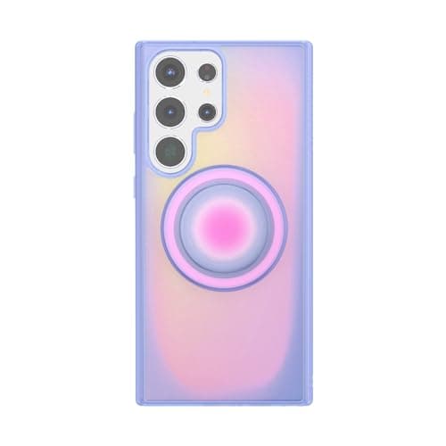 PopSockets Samsung Galaxy S23 Ultra Phone Case Compatible with MagSafe, Purple - Aura