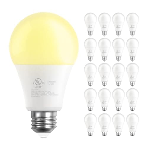 DAYBETTER 20 Pack A19 LED Light Bulbs, 60 Watt Equivalent LED Bulbs, Long Lifespan High Brightness 800LM Warm White 2700K, E26 Standard Base Light Bulbs for Home Bedroom Office, Non-Dimmable — image 1