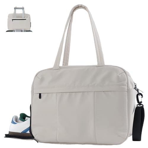 U+U Gym Bag for Women, Duffle Bag with Shoe Compartment Travel Carry on Weekender Bag, Personal Item Travel Bag for Overnight, Water Resistant — image 1