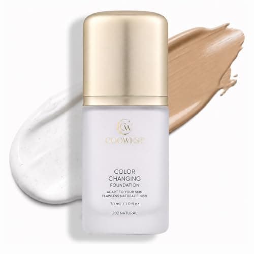 COOWEST Color Changing Foundation for Mature Skin, 4-in-1 Light to Medium Shade-Adapting Skin Tint, Lightweight Hydrating Coverage Liquid Foundation Makeup, Smooth & Blur Finish, 30ml (Medium) — image 1