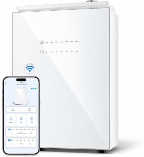 FYNTRA Essential Oil Diffuser - HVAC System, 5500 Sq.Ft Waterless Diffuser | Whole House & Aromatherapy Diffuser, WiFi & Bluetooth App Control, White — image 1