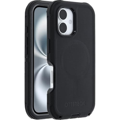 OtterBox iPhone 16 Defender Series Case - Black (Single Unit Ships in polybag)