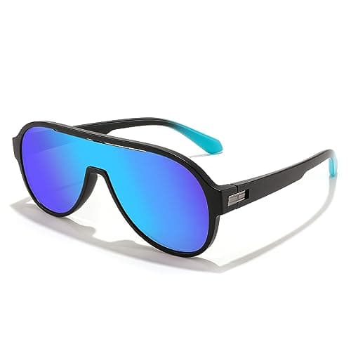 FEISEDY Polarized Men Women Sunglasses, Oversized Fahion One Piece Sun Glasses, Lightweight TR90 Frame B4080 — image 1