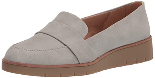 LifeStride Womens Ollie Loafer, Grey, 5.5 US