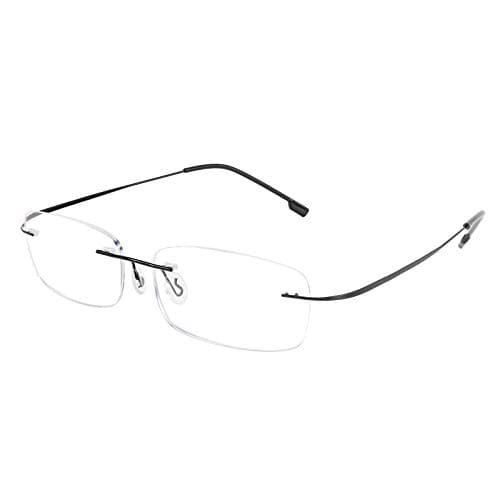 FEISEDY Lightweight Rimless Titanium Stainless Steel Anti-Blue Light Reading Glasses B2686 — image 1