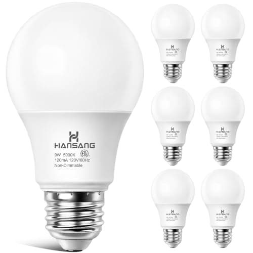 A19 LED Light Bulbs Daylight 5000K, E26 LED Bulb 60 Watt Equivalent — image 1
