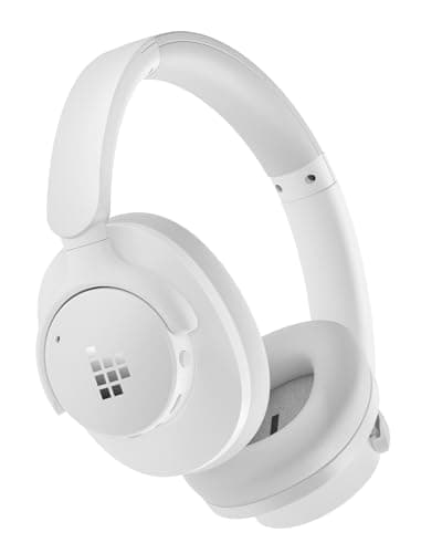 Tronsmart Sounfii Q20 Active Noise Cancelling Headphones, Wireless Over Ear Headphones, 60H Playtime, Rich-Detailed Sound, Customize EQ, Comfort Fit Ear Cups, for Travel, Home Office(White)