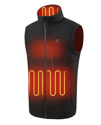 CHANGEOWN Heated Vest for Men,9 Heating Zones,Battery Pack Included | 10000mAh Battery, 3 Heat Settings, Up to 10H Runtime, Neck Heating, Windproof Softshell for Hunting, Work & Outdoors — image 1