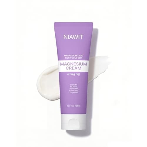 NIAWIT Magnesium Cream – Restful Sweet Sleep + Muscle Relaxation for Legs, Feet & Arms | Calm Moisturizing Day & Nighttime Body Cream with Magnesium, Collagen & Shea Butter 4.23 Fl.oz — image 1