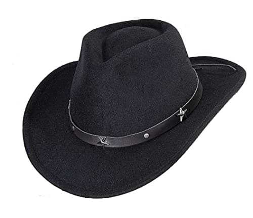 CXQRR Cowboy Hat for Boys Girls Western Felt Fedora Hat for Kids 3-6 Years
