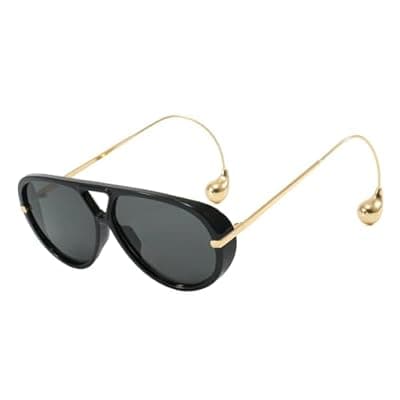 BOBUXLIIN Oversized Retro Large Aviator Sunglasses for Women Tangle Free UV40…