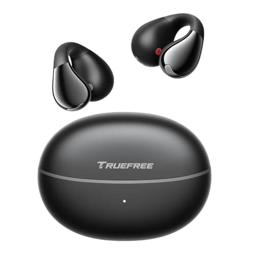 truefree B1 Open-Ear Wireless Earbuds, Bluetooth 5.4 Headphones with Spatial Audio, Ultra-Light Clip-On Fit, 25H Battery, Fast Charging, Multipoint Connection, App Customization, Workouts, Commute — image 1