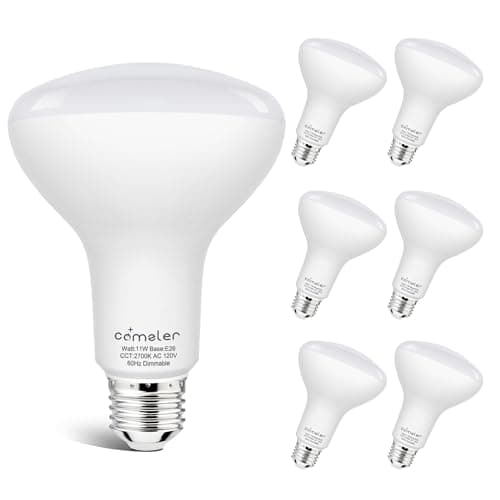 BR30 LED Flood Light Bulbs E26 Base 65W Equivalent 2700K Warm White,Recessed Can Light Bulbs Indoor, 850LM, Dimmable, CRI85, 120V, Ceiling Light Bulbs for Kitchen, Living Room 6 Pack — image 1