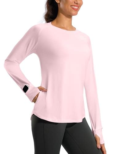 G Gradual Long Sleeve Workout Tops for Women Quick Dry Lightweight Running Athletic Shirts with Zip Pocket Moisture Wicking — image 1