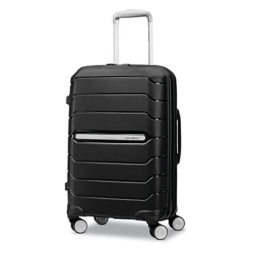Samsonite Freeform Hardside Carry-On Luggage with Spinner Wheels - Hardshell Suitcase - TSA, Airline-Approved - Expandable Hard Shell, Smooth Rolling Wheels for Lightweight Travel – Black