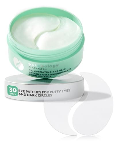 Patchology Rejuvenating Under Eye Gels - Hydrating Eye Mask w/Caffeine, Hydrolyzed Collagen & Centella Asiatica- Under Eye Patches For Dark Circles - Minimize Puffiness & Wrinkle Reducer - 30 Pairs