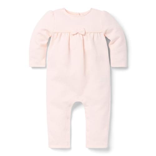 Janie and Jack Baby Floral Quilted One-Piece, PINK, 3-6