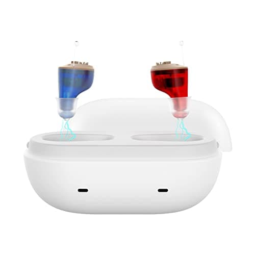 True Hearing Aids for Seniors Hearing Loss with Noise Cancelling Invisible Rechargeable Hearing Aid with Magnetic Charging Box — image 1