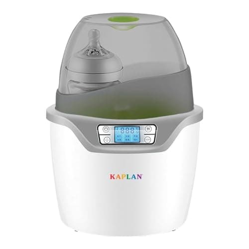 Kaplan Early Learning Double Baby Bottle Warmer for Breastmilk or Formula, Multi-Functional with Quick Warm, Slow Warm, Defrost, and Sterilize Function