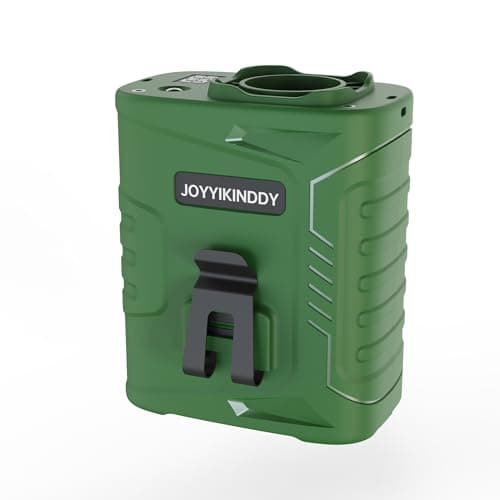 JoyyiKinddy Waist Fan, 5000mAh Rechargeable Belt Clip Fan, 39ft/s Strong Airflow, 5 Speeds, Up to 29H Runtime, Wearable Hands-Free Cooling with LED SOS Light for Outdoor Camping Hiking