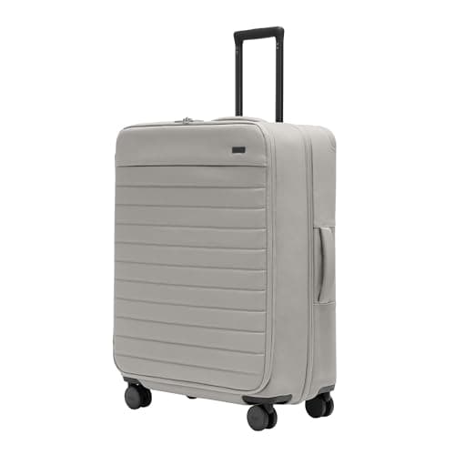 Away Softside Large Checked Suitcase, 29 Inch Expandable Luggage For Men & Women, Durable Nylon Exterior, TSA Approved Lock, Ideal For Trips 2+ Weeks, Cloud Gray
