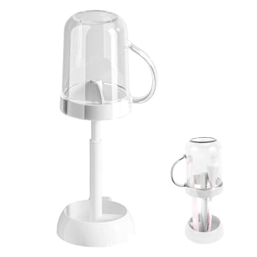 Toothbrush Holders with Cover, Contains 3 Slots, Compatible with Electric Toothbrushes, Electric Toothbrush Holder Kids Toothpaste Holder for Travel Camping Student Dormitories — image 1