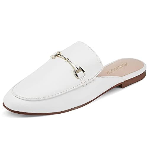 JENN ARDOR Mules for Women Flats Backless Loafers Shoes Slip On Slippers Pointed Toe Low Heel Work Slides Womens Mules Casual Shoes — image 1