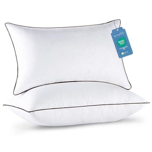 JOLLYVOGUE Standard Pillows Set of 2, Cooling and Supportive Pillows Full Size Set of 2 for Side and Back Sleepers, Down Alternative Hotel Collection Sleeping Pillow — image 1