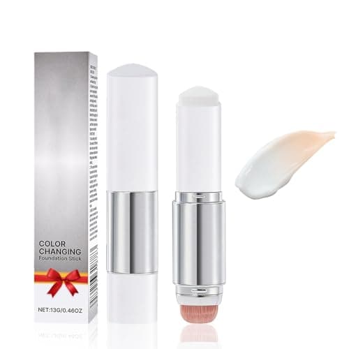 Blanc Cover Cream Stick - Color Changing Foundation Stick, White Foundation Makeup with Built-in Brush, Korean Makeup Moisturizing & Long-lasting Dewy Finish Even Skin Tone Mothers Day Gifts (Ivory) — image 1