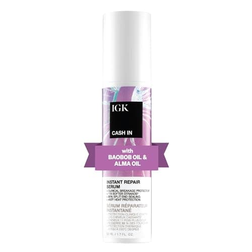 IGK CASH IN Instant Repair Serum | Helps Repair Damage, Protect Against Breakage and Heat | Seals Split Ends for a Softer, Smoother Finish | 1.7 Oz — image 1