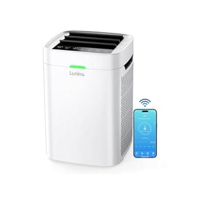 Lunino Air Purifiers for Home Large Room up to 2800 Ft², Double-Sided HEPA Air Purifier with Washable Pre-filter, Smart WiFi, PM 2.5 Air Quality Monitor, 3 Fan Modo, for Pets Hair, Dust, Pollen, Smoke